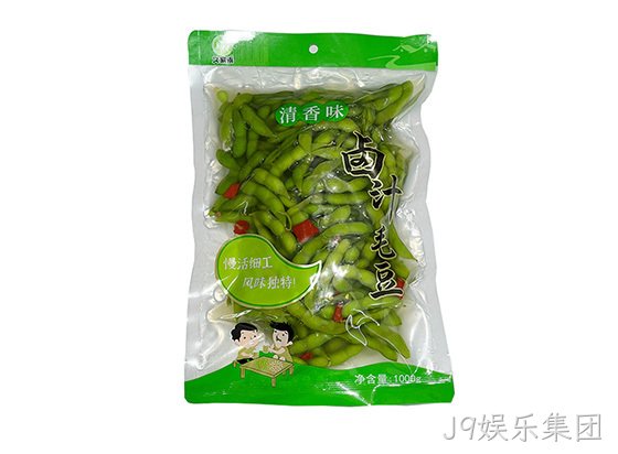 J9娱乐集团卤汁毛豆清香味328g